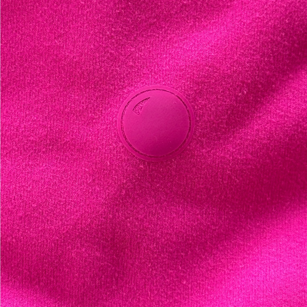 Yogalicious Lux Hot Pink Biker Athletic Shorts, Large - Picture 4 of 5